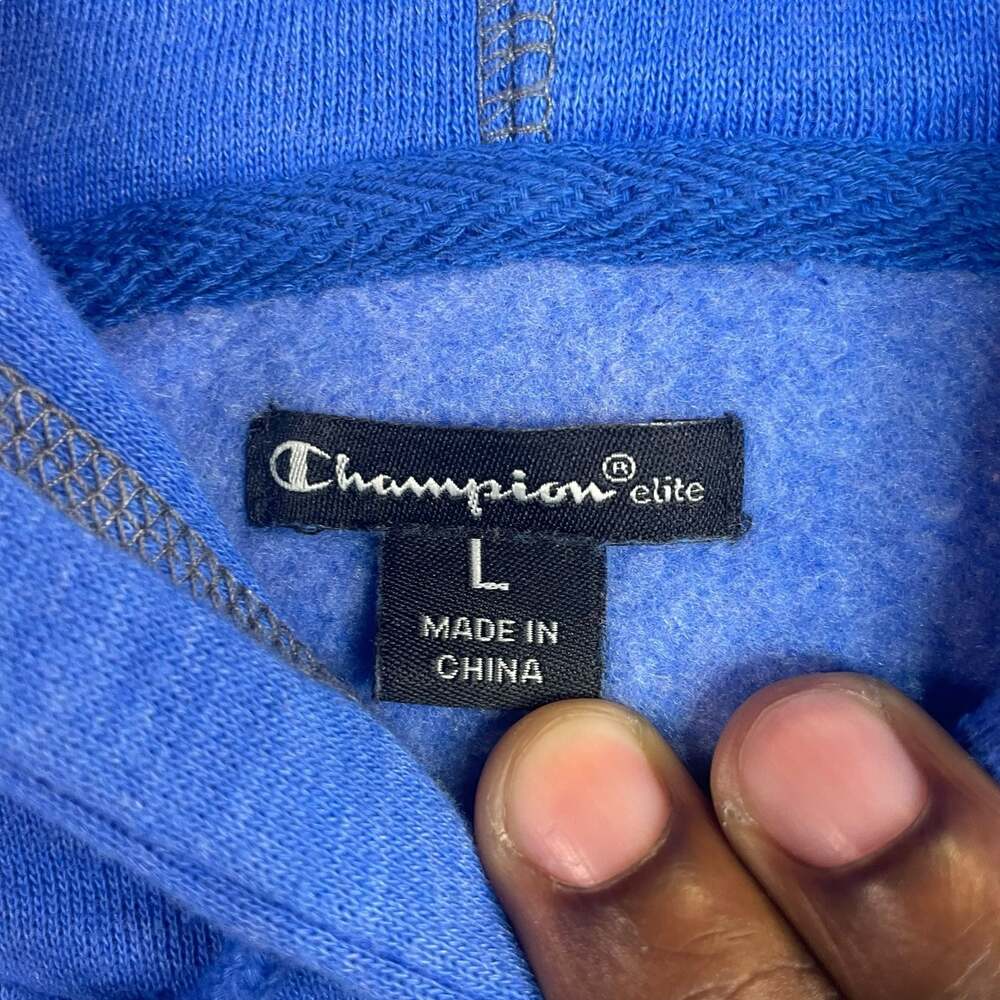 Champion Elite UCLA Bruins Hoodie Blue Pullover Sweatshirt Size L - Picture 4 of 6